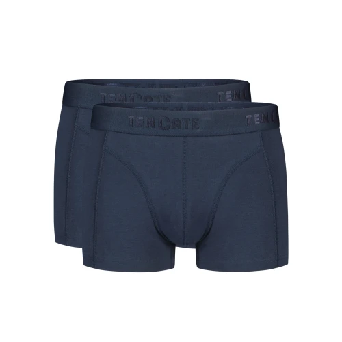Ten Cate Boxershort blauw/navy 2 pack korte pijp