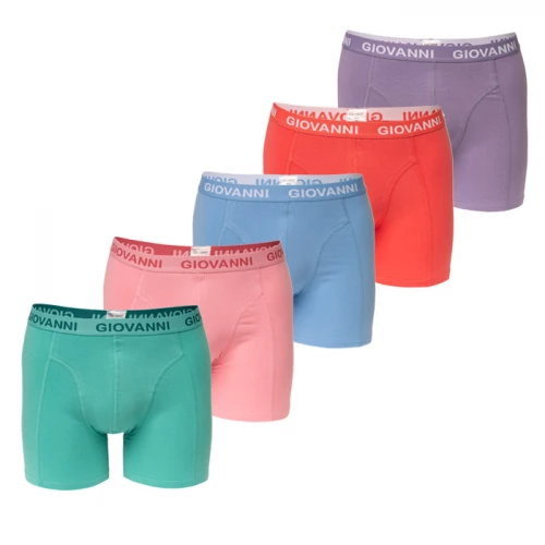 Giovanni 5-pack herenboxer, type Full Black - Afbeelding 3