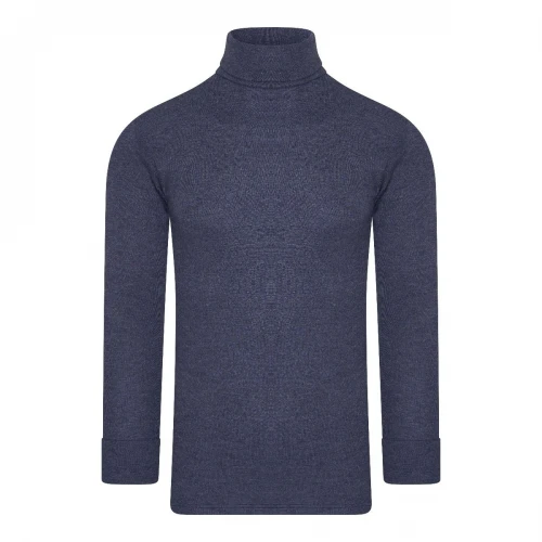 Beeren Thermo Heren Colshirt blauw