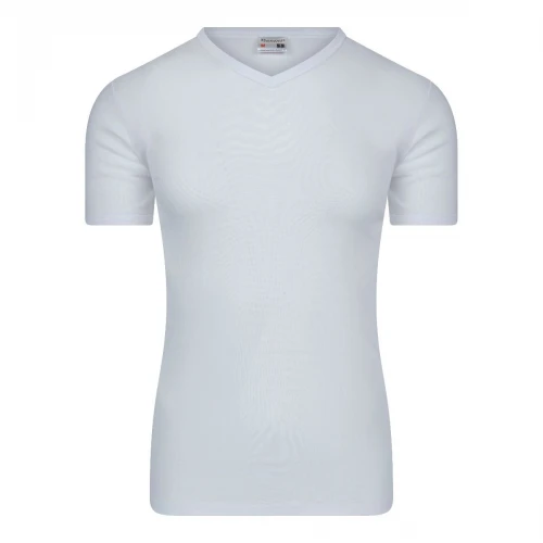 Beeren T-shirt V-hals wit EXTRA LANG