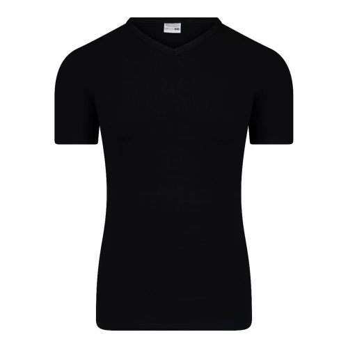 Beeren heren T-shirt V-hals zwart