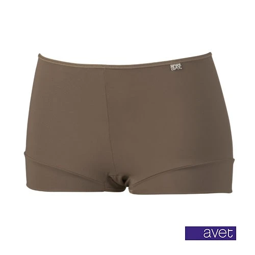Avet dames shortje Taupe